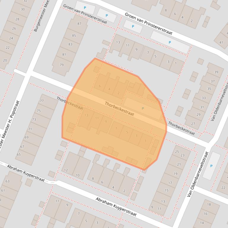 Kaart van postcodegebied 4671KB.