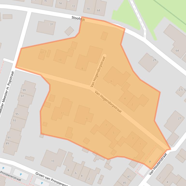 Kaart van postcodegebied 4671KD.