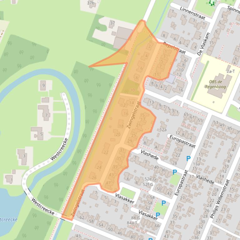 Kaart van postcodegebied 4671KL.