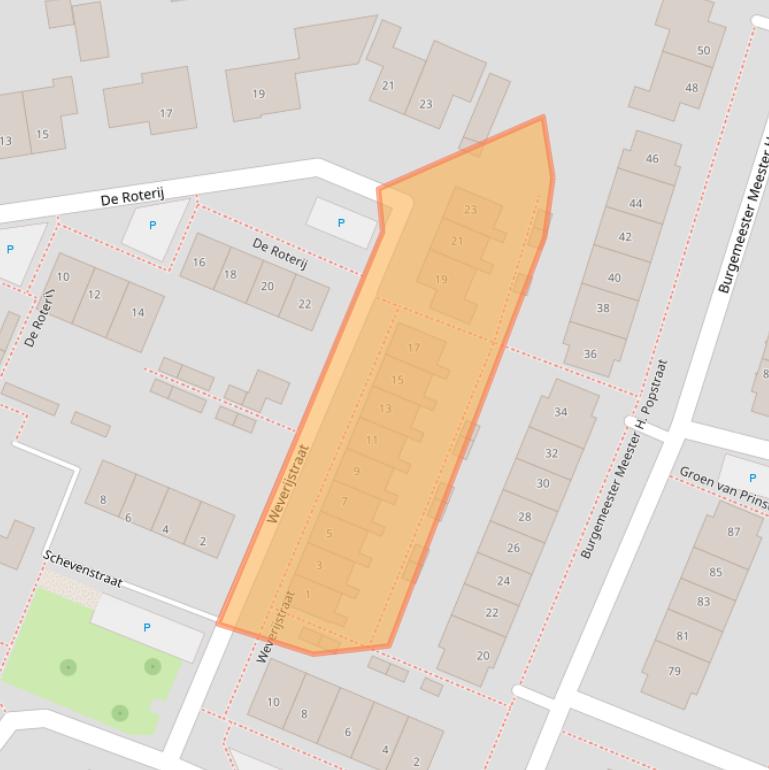 Kaart van postcodegebied 4671KW.