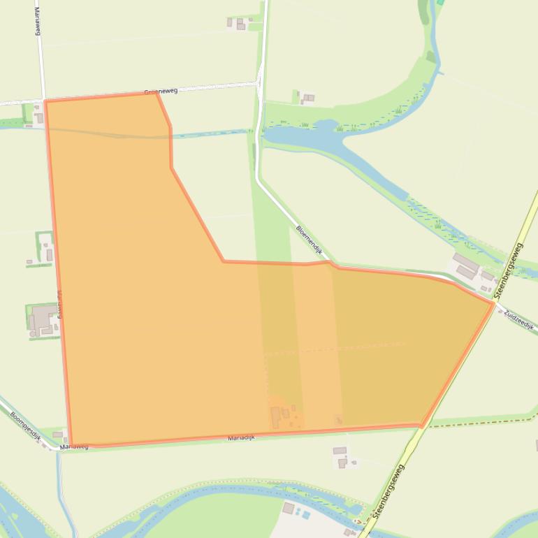 Kaart van postcodegebied 4671PB.