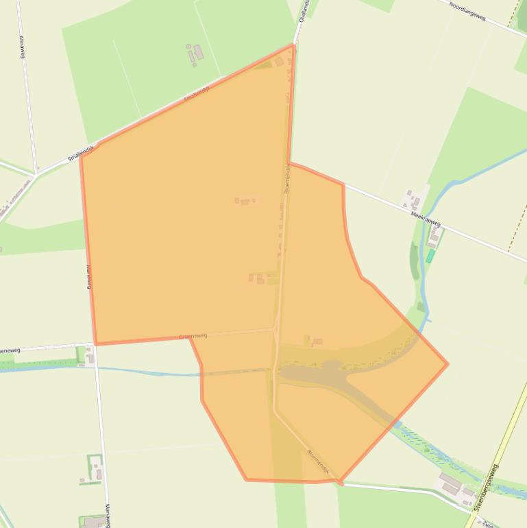 Kaart van postcodegebied 4671PN.