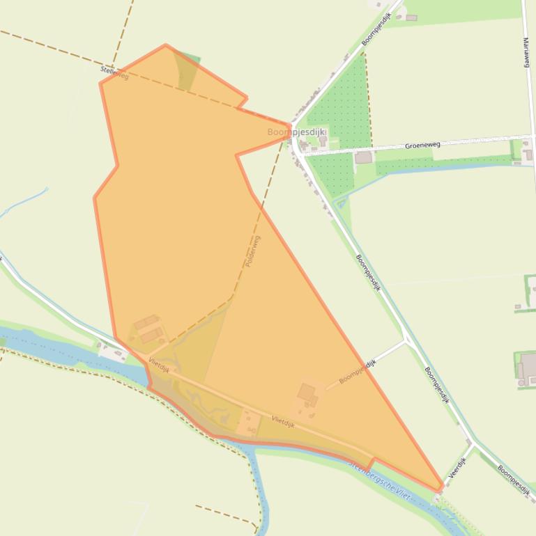 Kaart van postcodegebied 4671PW.