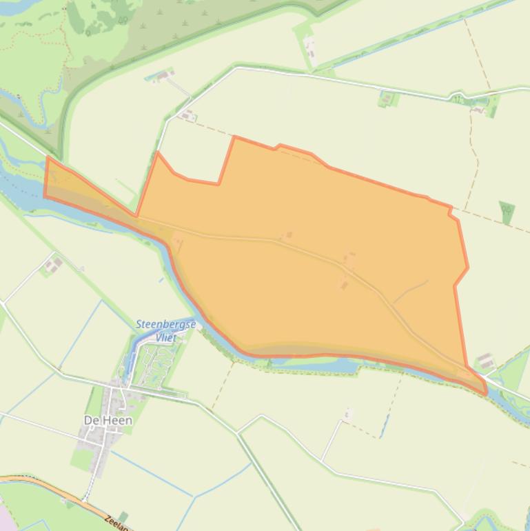 Kaart van postcodegebied 4671PX.