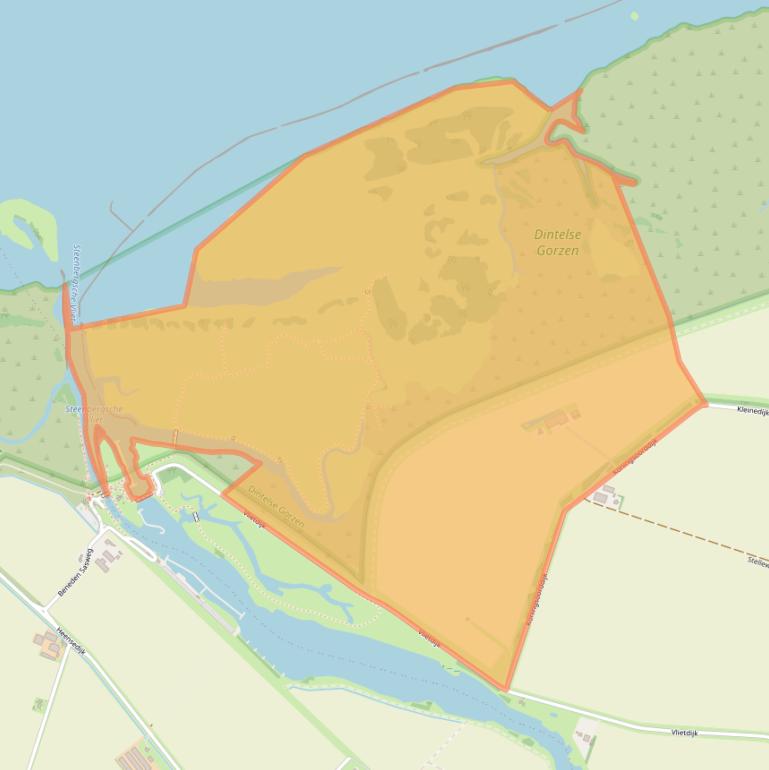 Kaart van postcodegebied 4671PZ.