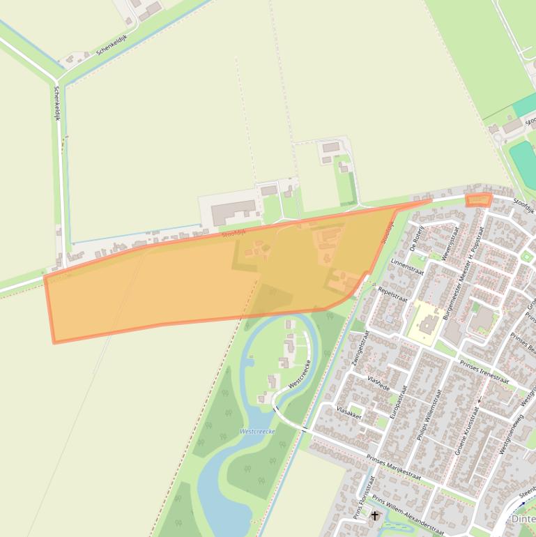 Kaart van postcodegebied 4671RA.