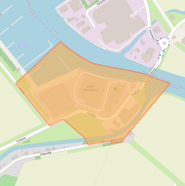 Kaart van postcodegebied 4671RM.