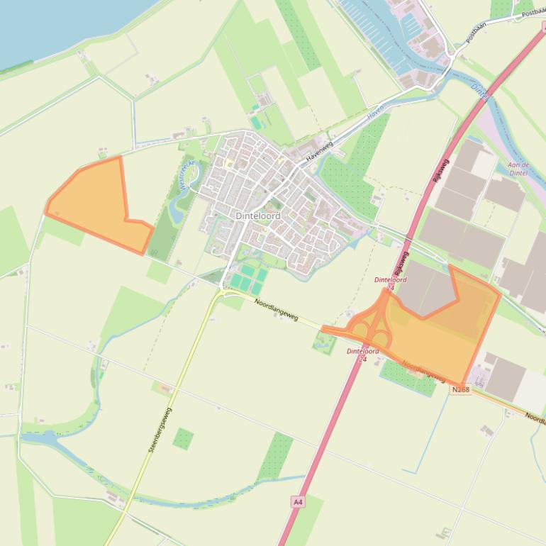 Kaart van postcodegebied 4671TE.