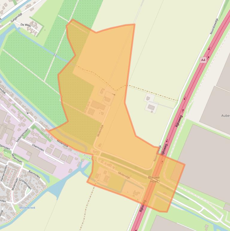 Kaart van postcodegebied 4671TJ.