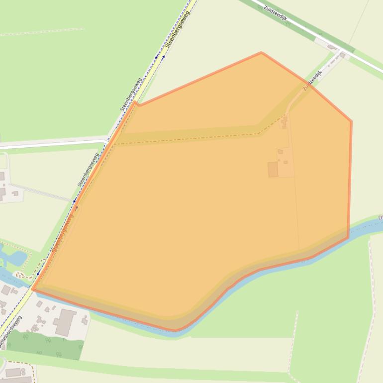 Kaart van postcodegebied 4671TV.