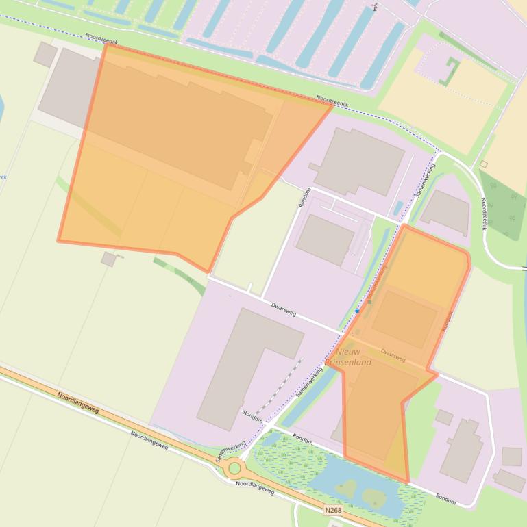 Kaart van postcodegebied 4671VB.