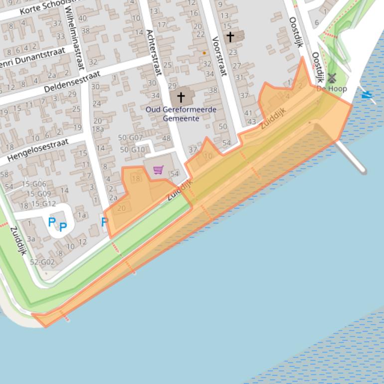 Kaart van postcodegebied 4675BC.