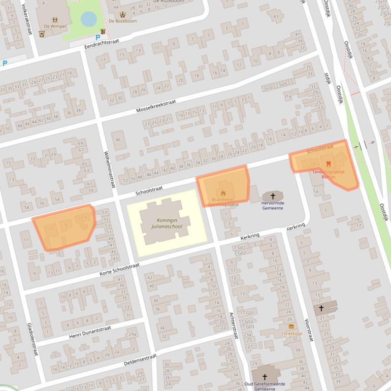 Kaart van postcodegebied 4675BL.