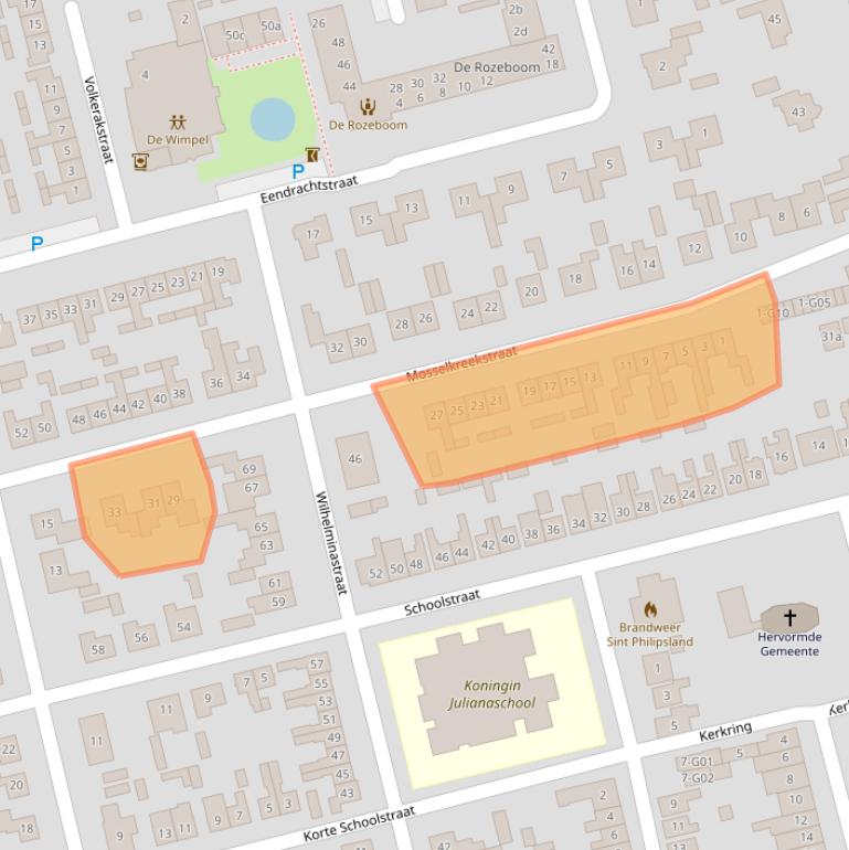 Kaart van postcodegebied 4675BN.