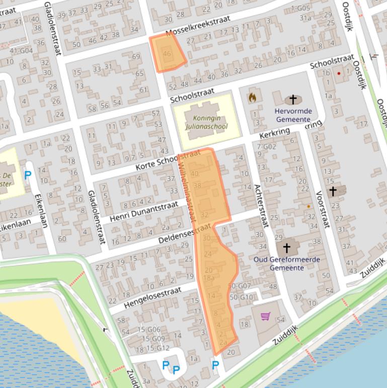 Kaart van postcodegebied 4675BT.