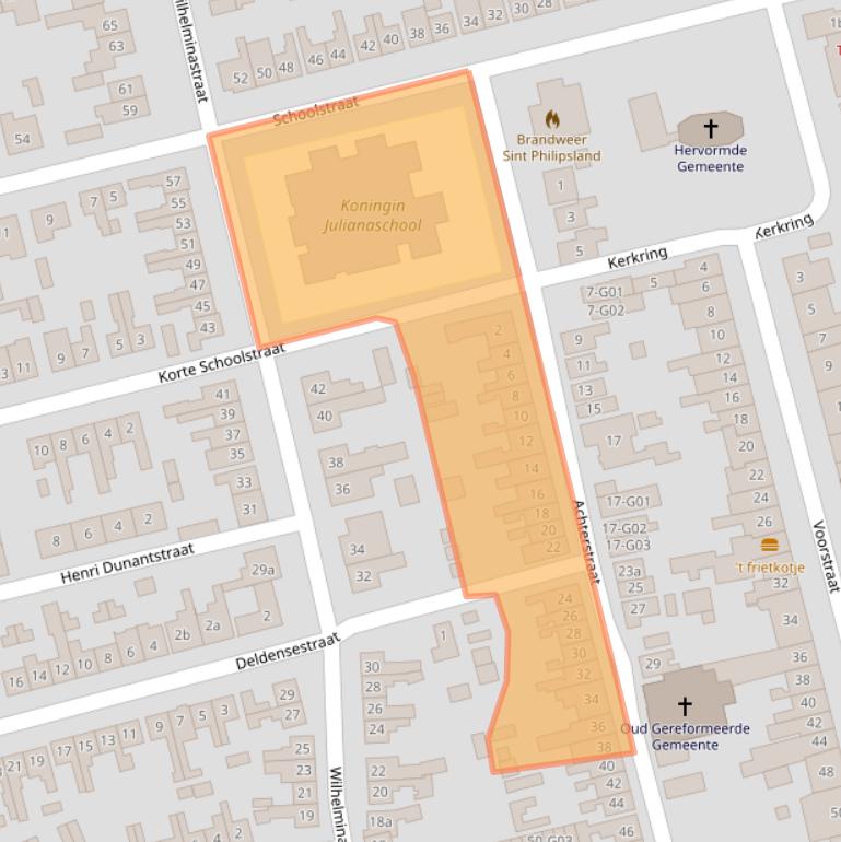 Kaart van postcodegebied 4675BW.