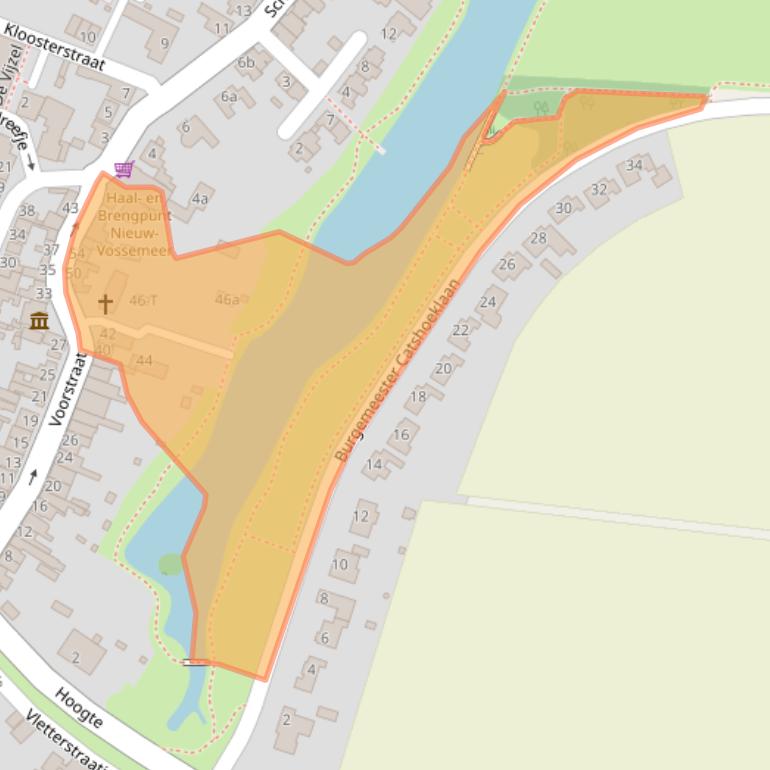 Kaart van postcodegebied 4681AE.