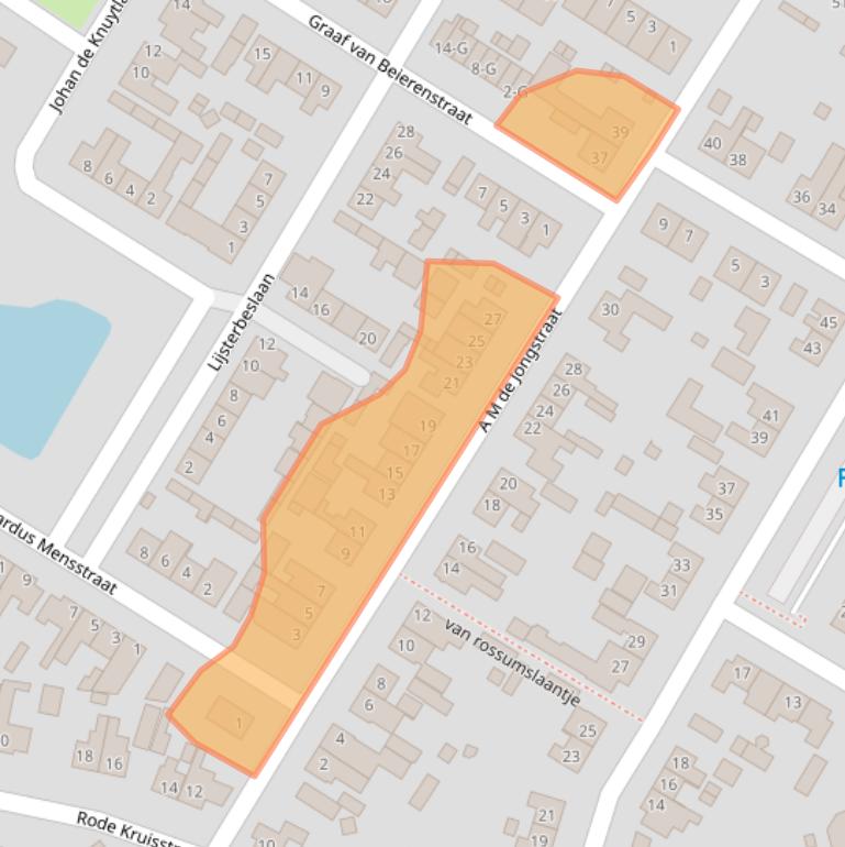 Kaart van postcodegebied 4681AJ.