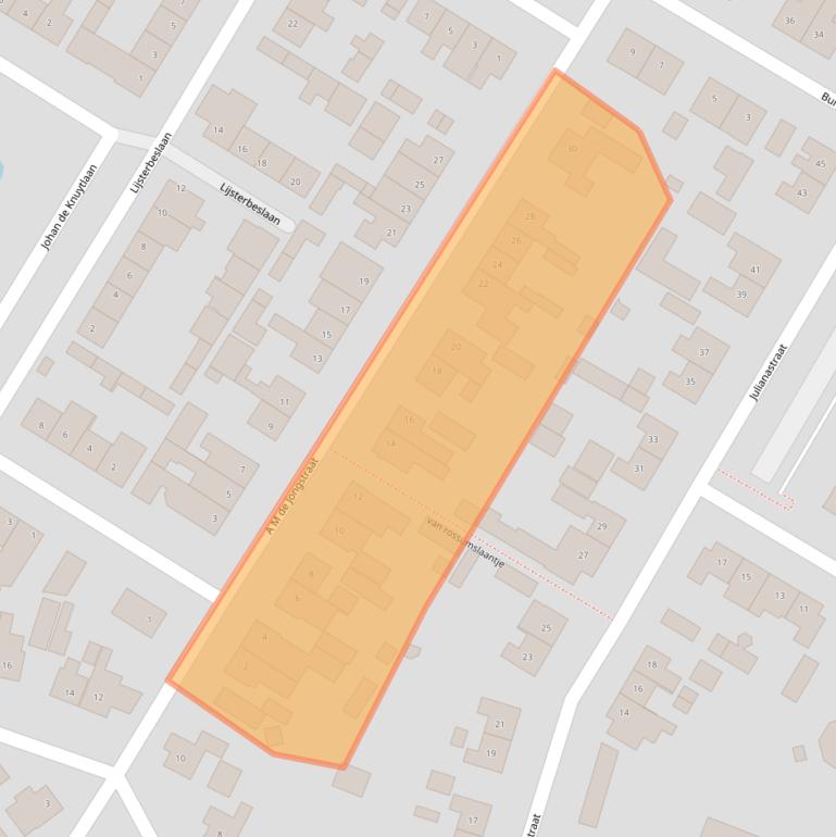 Kaart van postcodegebied 4681AK.