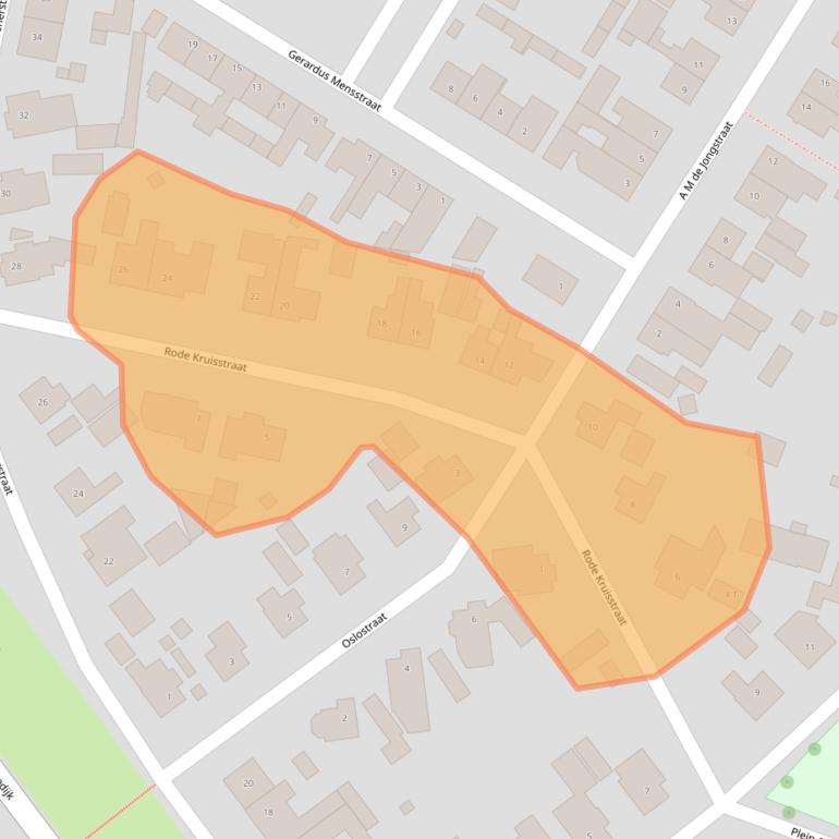 Kaart van postcodegebied 4681AP.