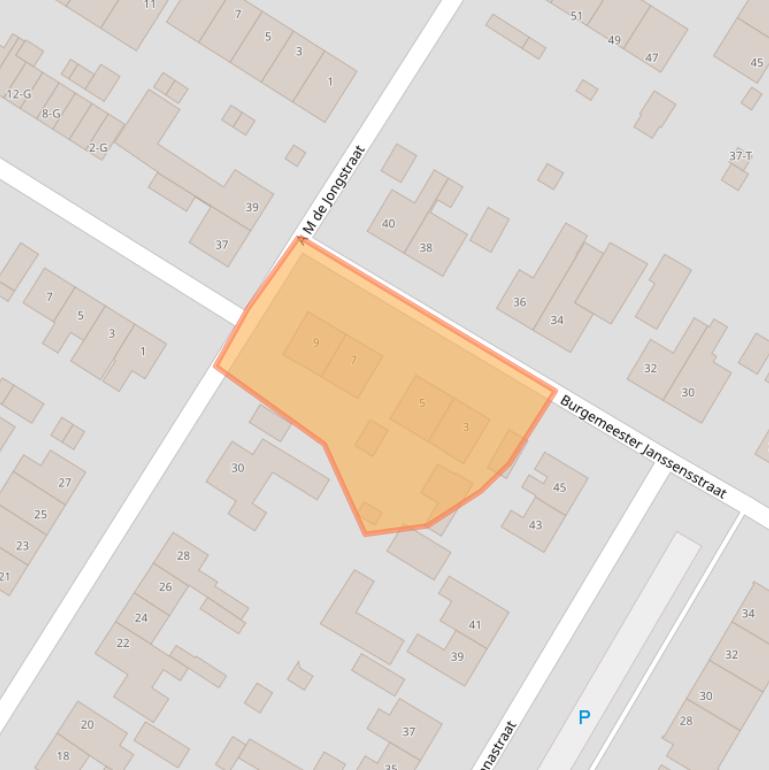 Kaart van postcodegebied 4681AW.