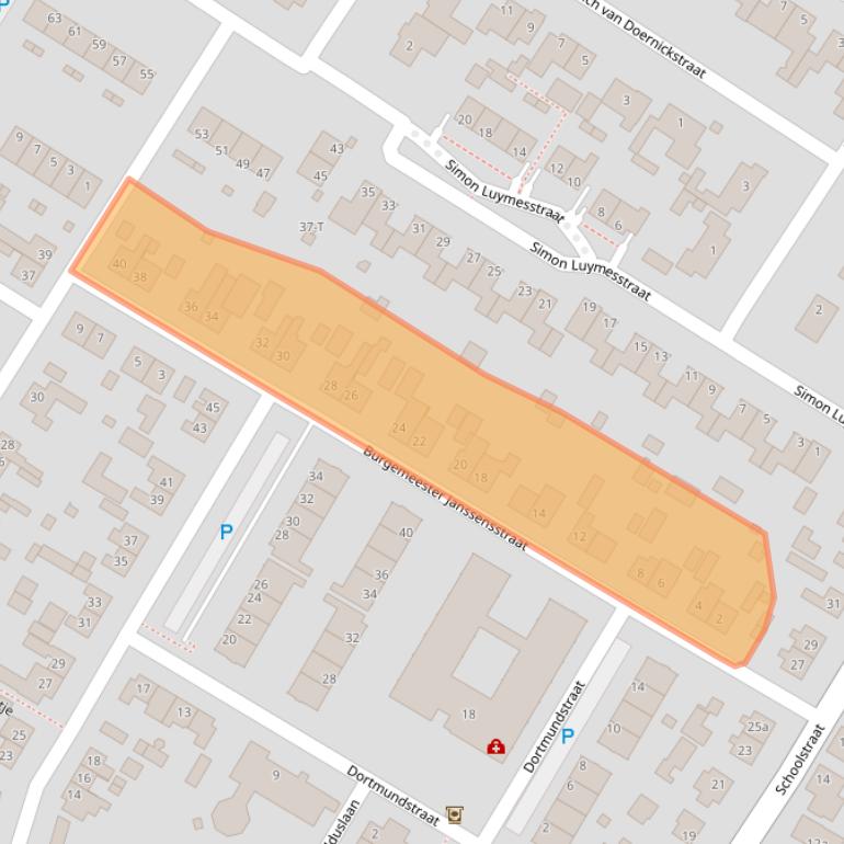 Kaart van postcodegebied 4681AX.