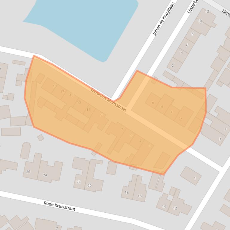 Kaart van postcodegebied 4681AZ.