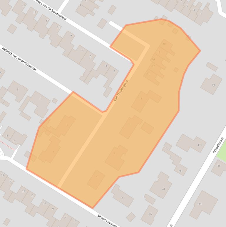 Kaart van postcodegebied 4681BL.