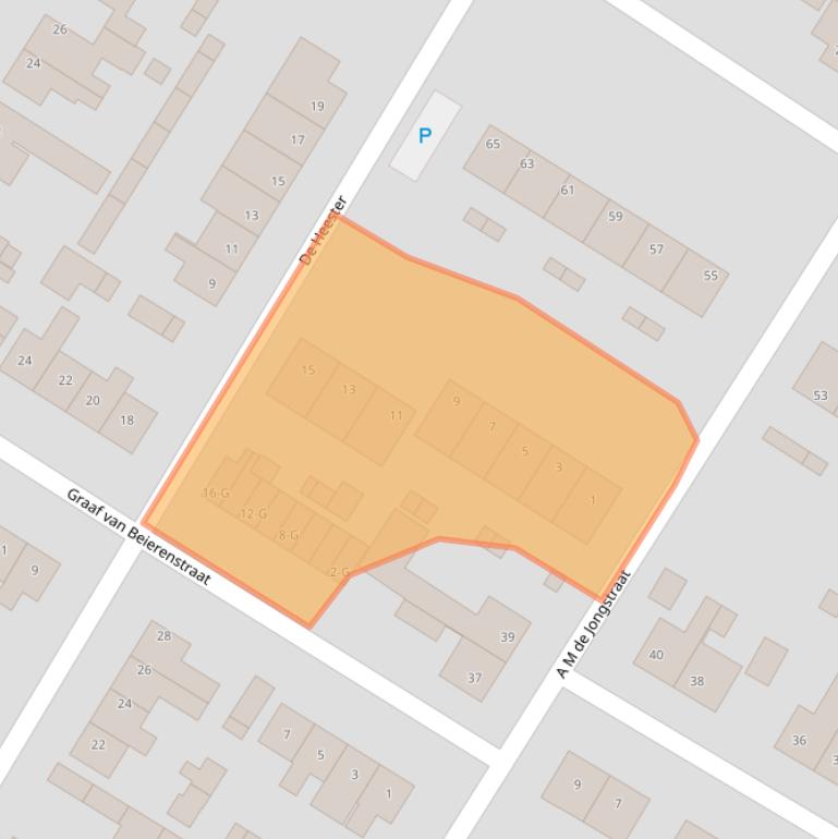 Kaart van postcodegebied 4681BX.