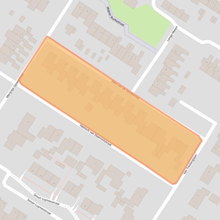 Kaart van postcodegebied 4681BZ.