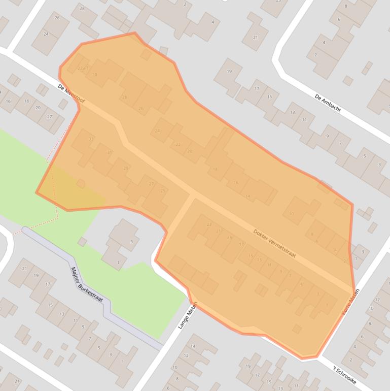 Kaart van postcodegebied 4681CD.