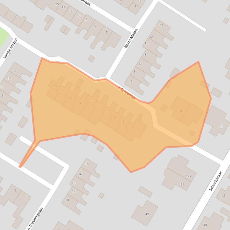 Kaart van postcodegebied 4681CE.