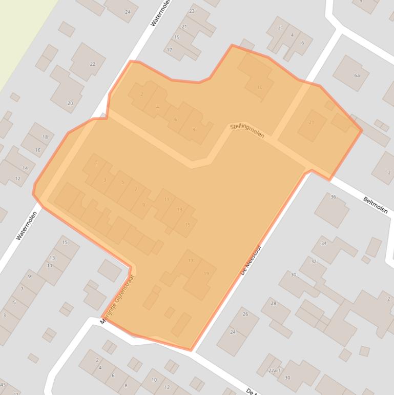 Kaart van postcodegebied 4681CL.