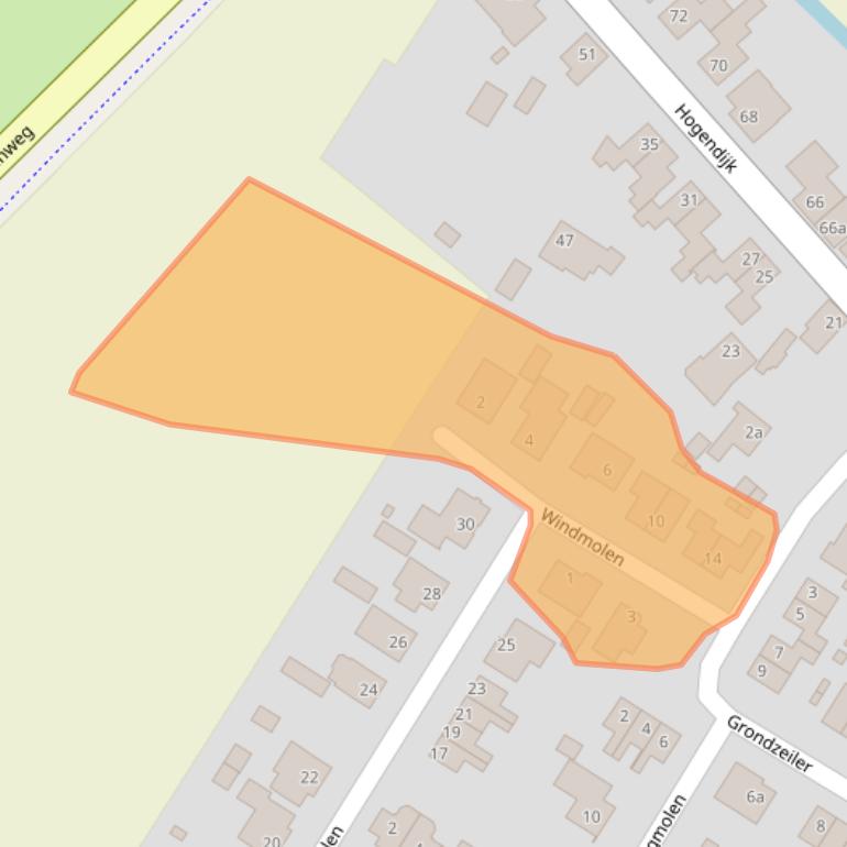 Kaart van postcodegebied 4681CN.