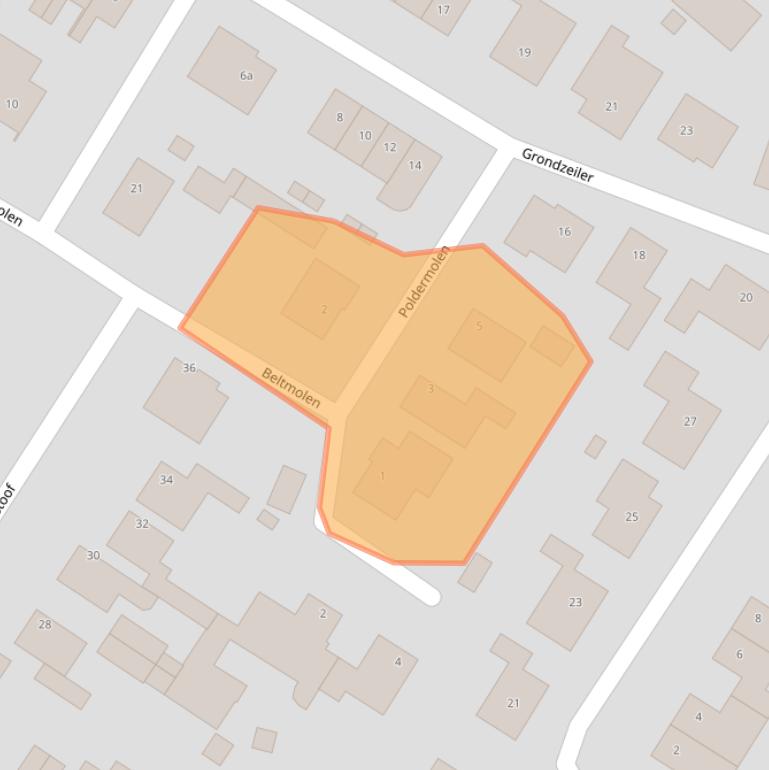 Kaart van postcodegebied 4681CR.