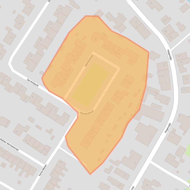 Kaart van postcodegebied 4681CT.