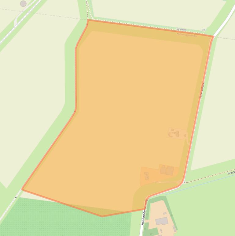 Kaart van postcodegebied 4681RE.