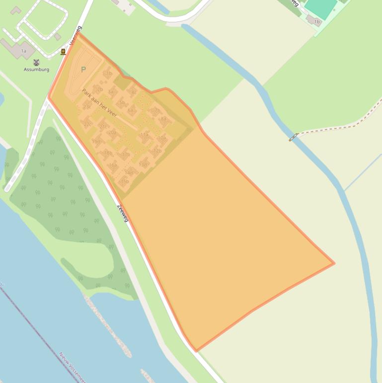 Kaart van postcodegebied 4681RR.