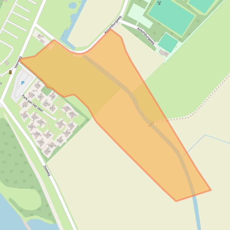 Kaart van postcodegebied 4681RS.