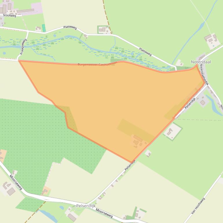 Kaart van postcodegebied 4681SH.