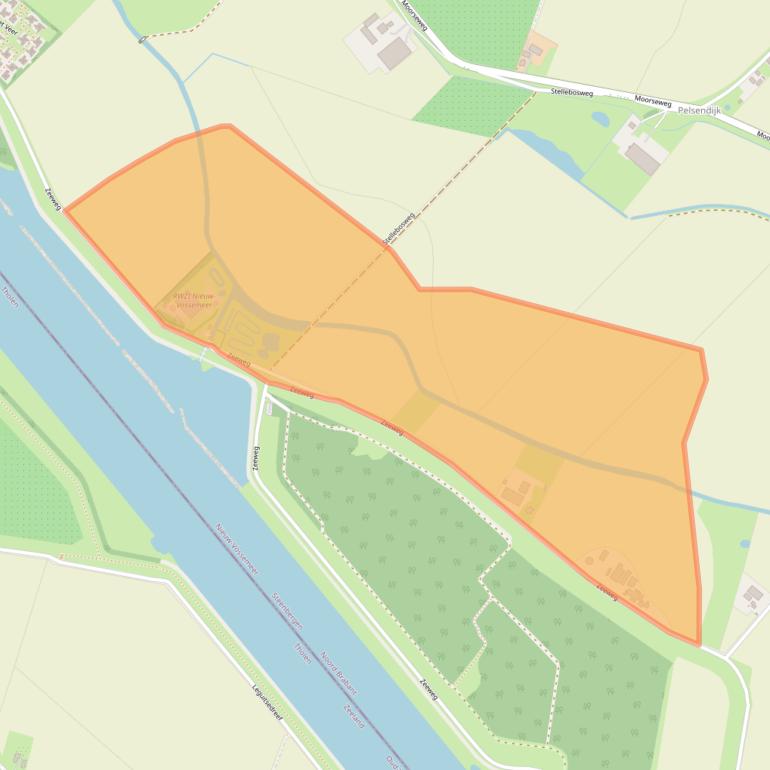 Kaart van postcodegebied 4681SN.