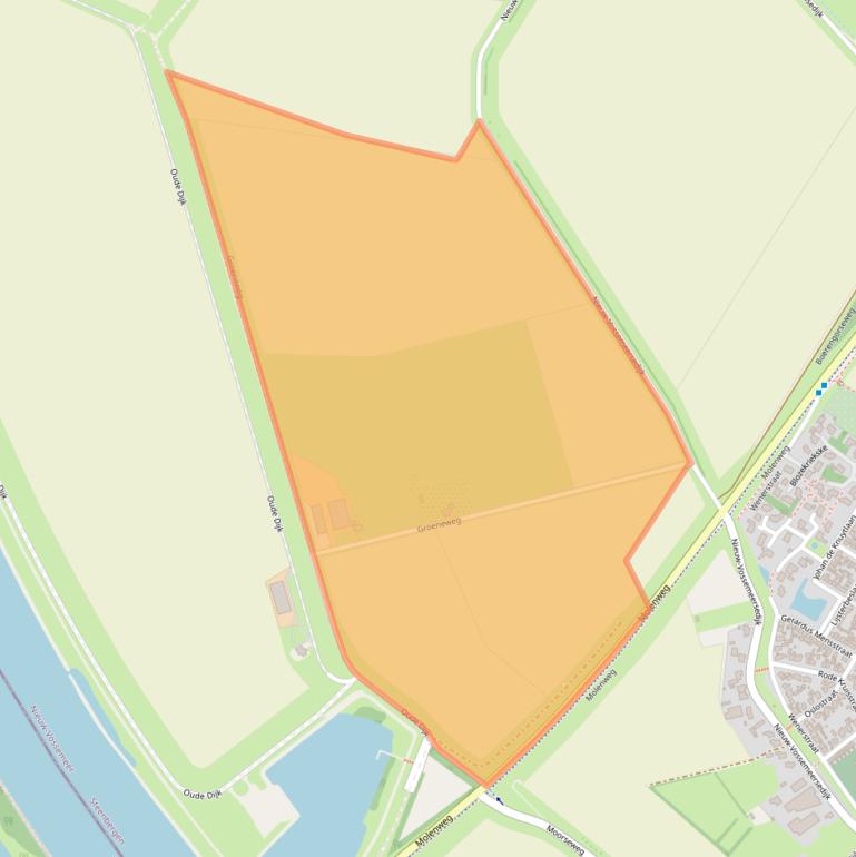 Kaart van postcodegebied 4681ST.