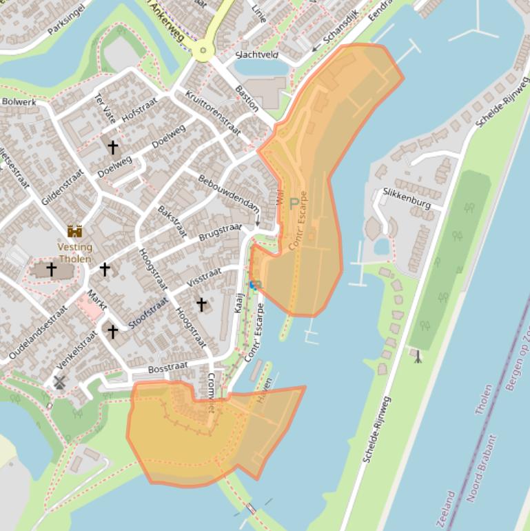 Kaart van postcodegebied 4691BB.