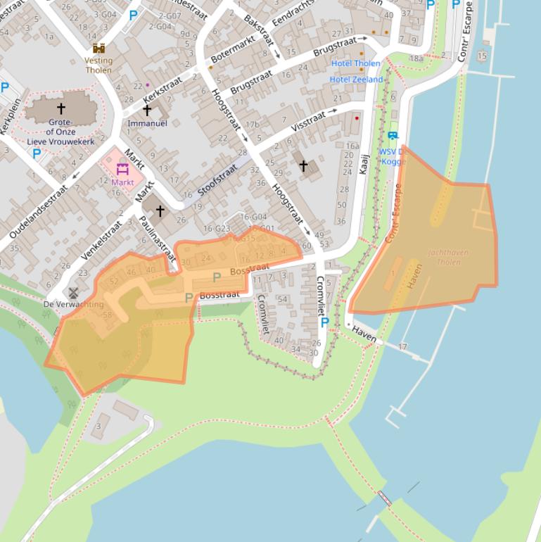 Kaart van postcodegebied 4691BD.