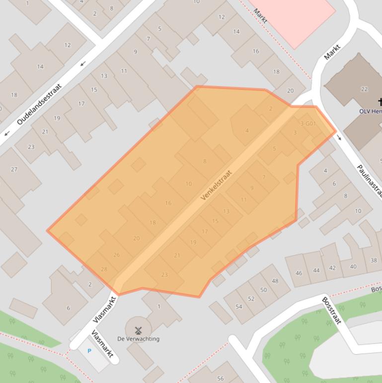 Kaart van postcodegebied 4691BG.