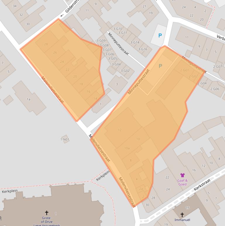 Kaart van postcodegebied 4691BV.