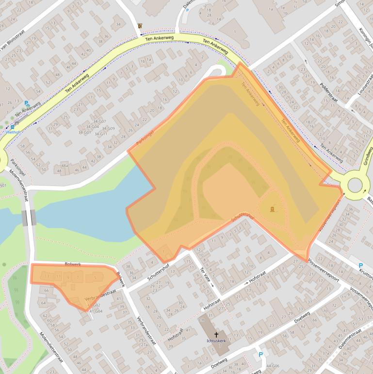 Kaart van postcodegebied 4691CJ.