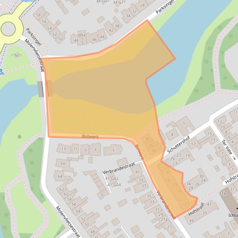 Kaart van postcodegebied 4691CM.