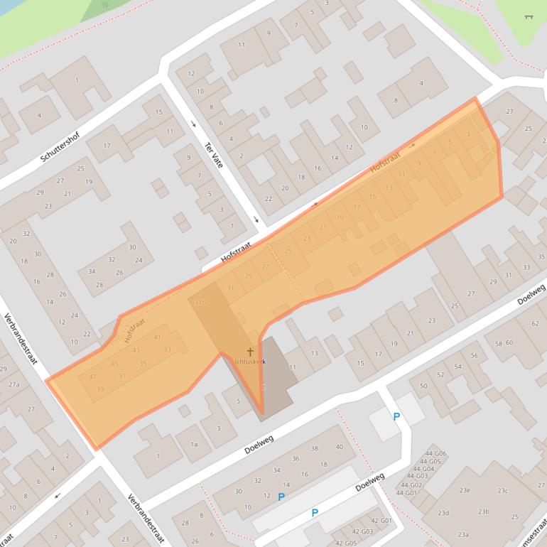 Kaart van postcodegebied 4691CP.