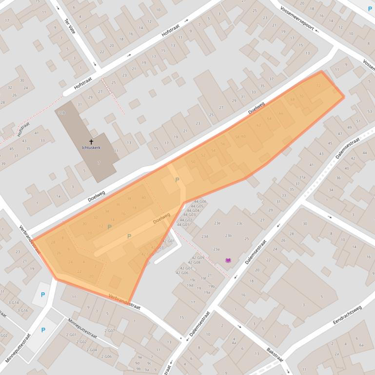 Kaart van postcodegebied 4691CT.